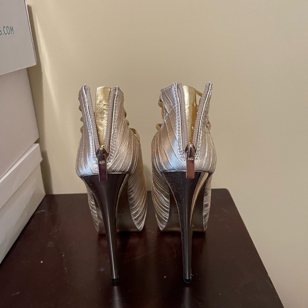 Gold Heeled Sandal